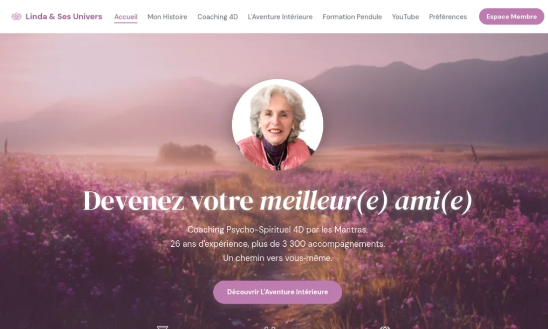 Site web de Linda Perrat, coaching psycho-spirituel